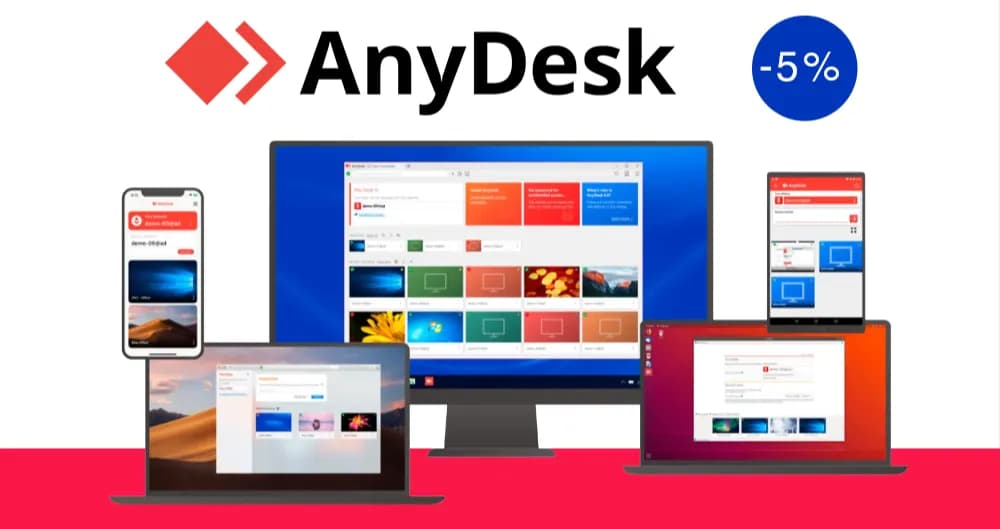 Изображение к новости Скидка на программу для удаленного доступа AnyDesk 